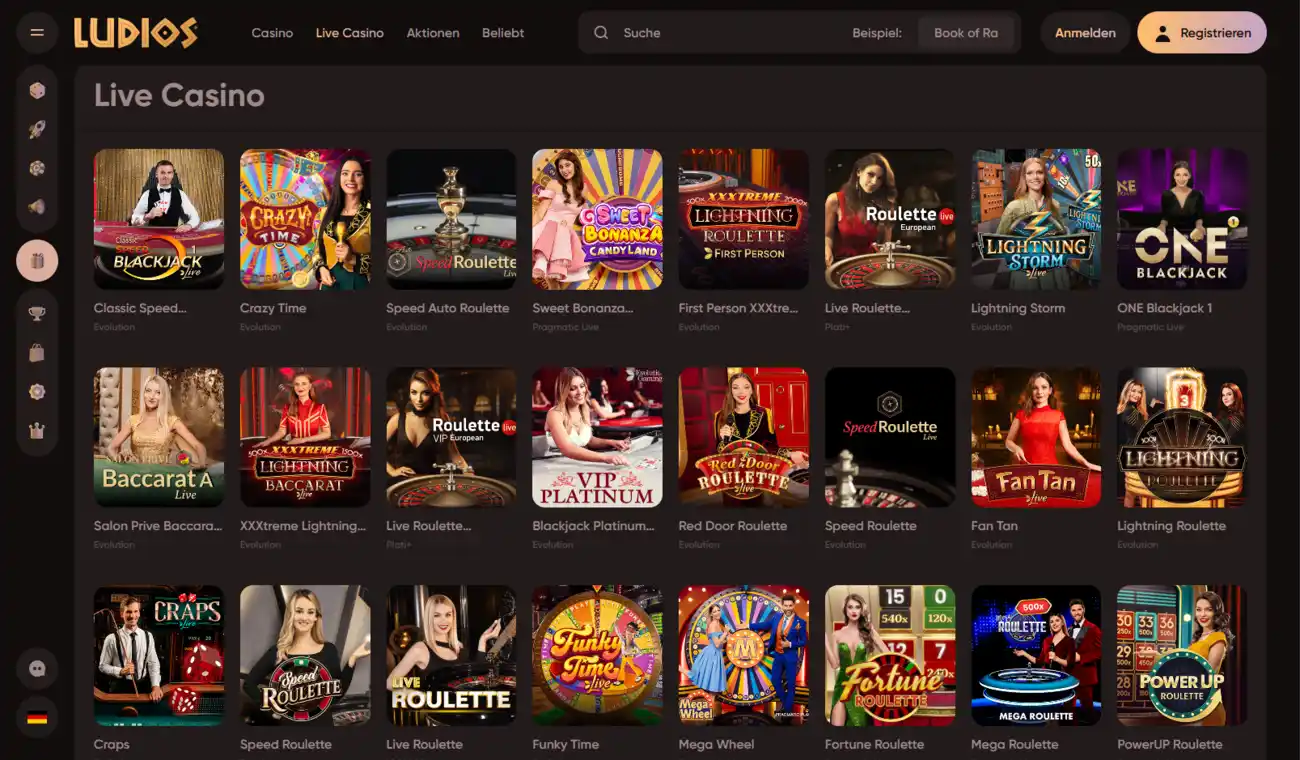 Ludios Casino Live-Casino