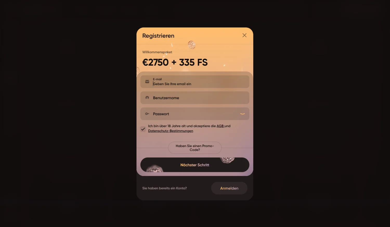 Ludios Casino Registrierung und Login
