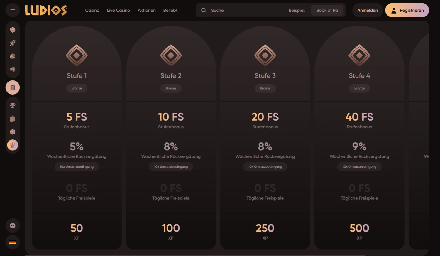 Ludios Casino VIP-Programm